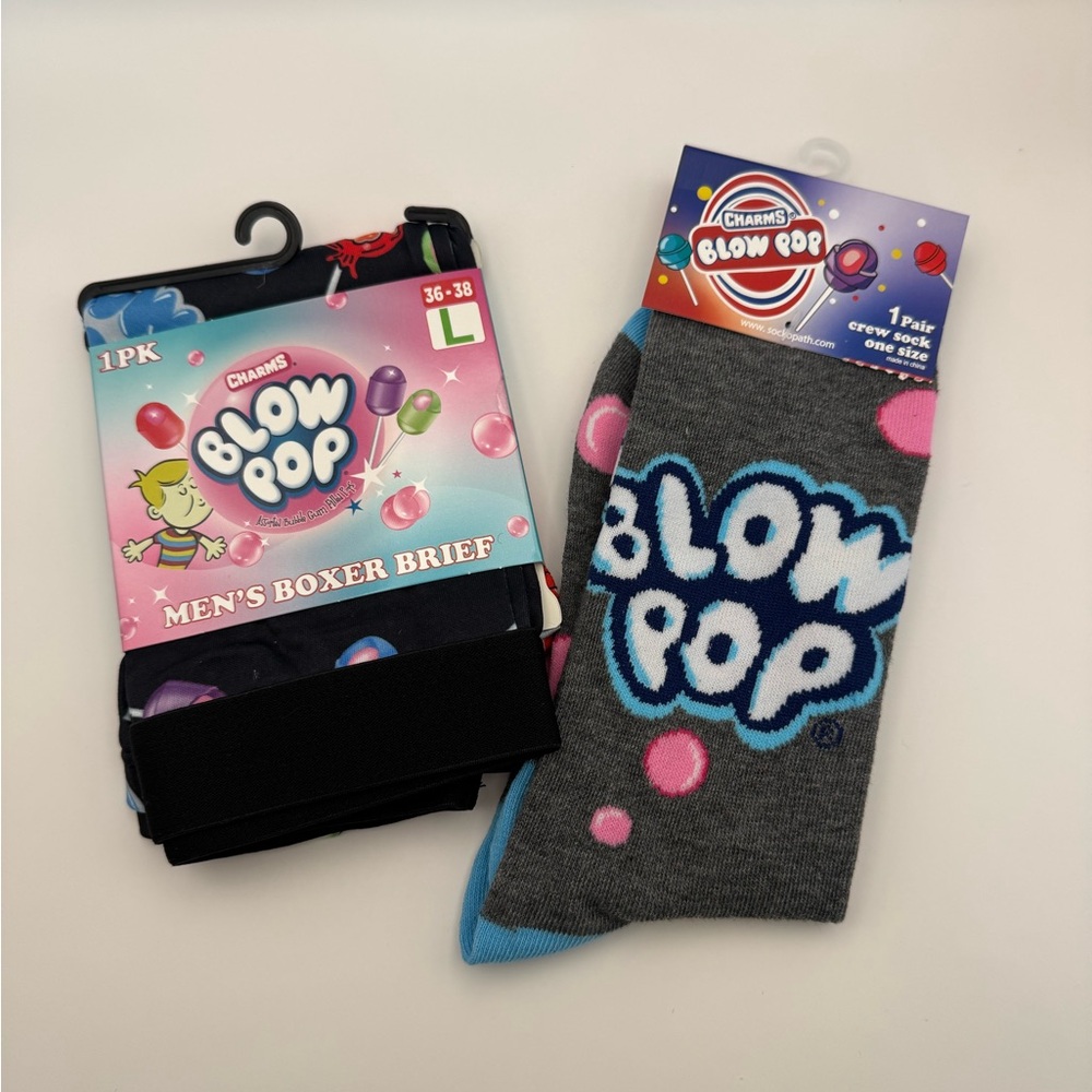 Charms Blow Pop Men's Boxer Brief and Socks Set-Size L